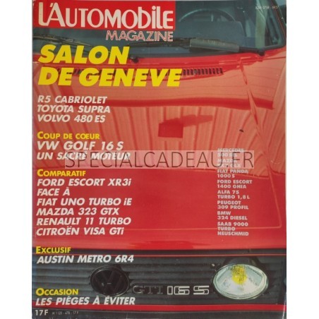 Automobile Magazine Avril 1986