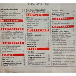 Automobile Magazine Janvier 1986