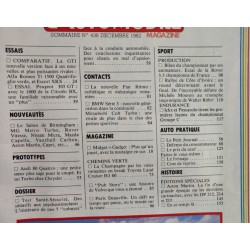 Automobile Magazine Décembre 1982