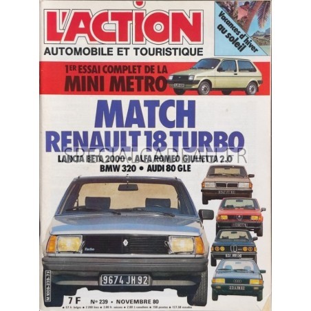 Action Automobile Novembre 1980