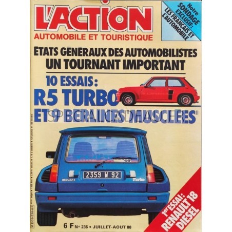 Action Automobile Juillet Août 1980